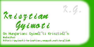 krisztian gyimoti business card